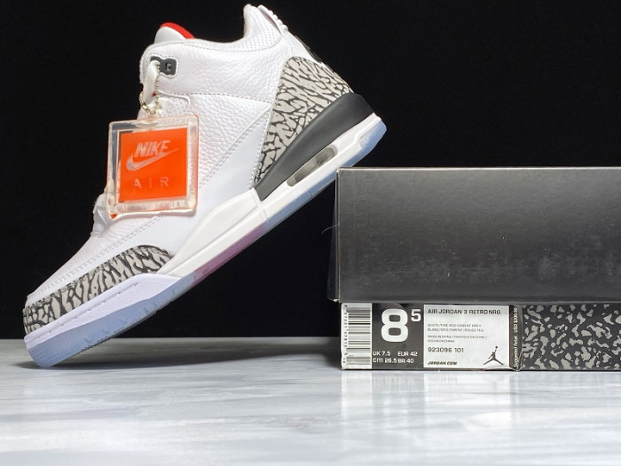 Air Jordan 3 Retro NRG "FREE THROW LINE" white mens 923096-101