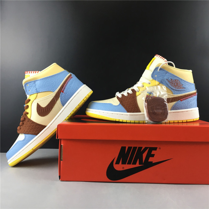 Ma*s*n château rouge x air jordan 1 mid se “fearless” cu2803-200