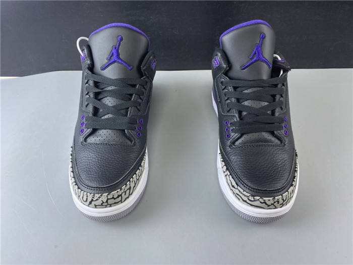 Air Jordan 3 Retro Black Court Purple CT8532-050