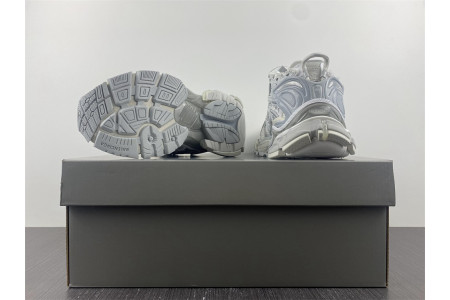 BALCIA Track Runner White Grey Silver