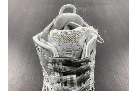 BALCIA Track Runner White Grey Silver